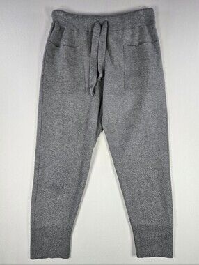 ZARA Grey Knit Lounge Joggers Tapered Sweatpants Pants  Size Medium